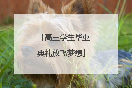 高三学生毕业典礼放飞梦想