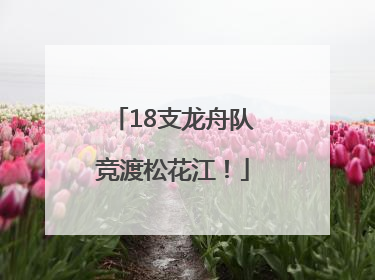 18支龙舟队竞渡松花江！