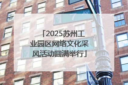 2025苏州工业园区网络文化采风活动圆满举行