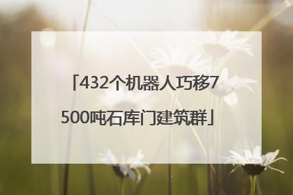 432个机器人巧移7500吨石库门建筑群